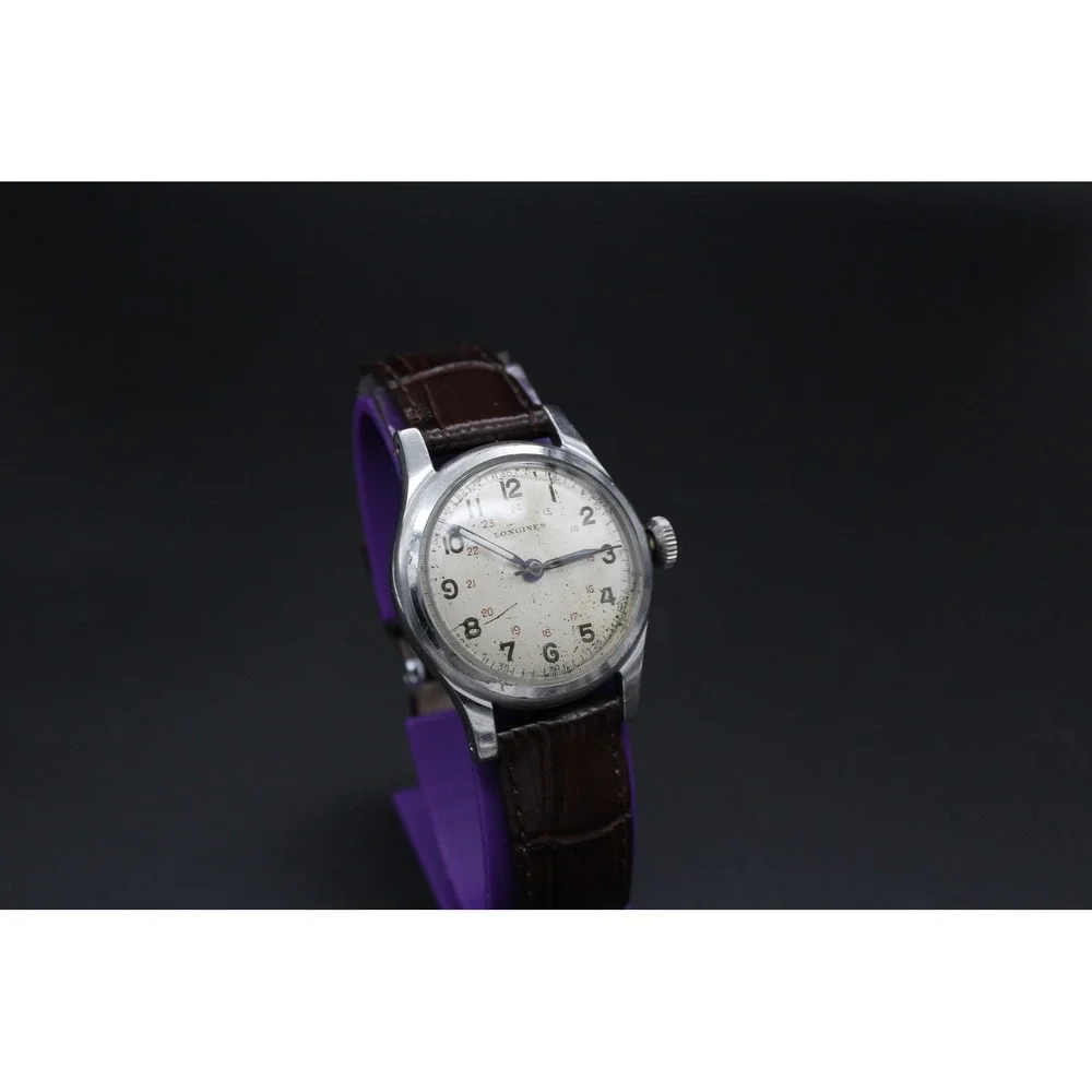 1940s Longines Cal. 10L Military Style Original Dial Runs Great 33mm